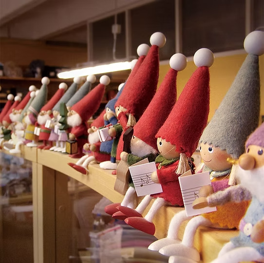 完成したニッセたちが並んでいる様子